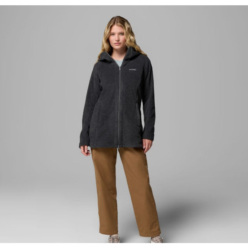 COLUMBIA Womens Benton Springs II Hoodie Jacket Small Dark Gray Full Zip NWOT