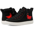 Billy Big Kids Classic DR High Sneaker Size 5 Wide EU 37 Black Red Light Up NIB