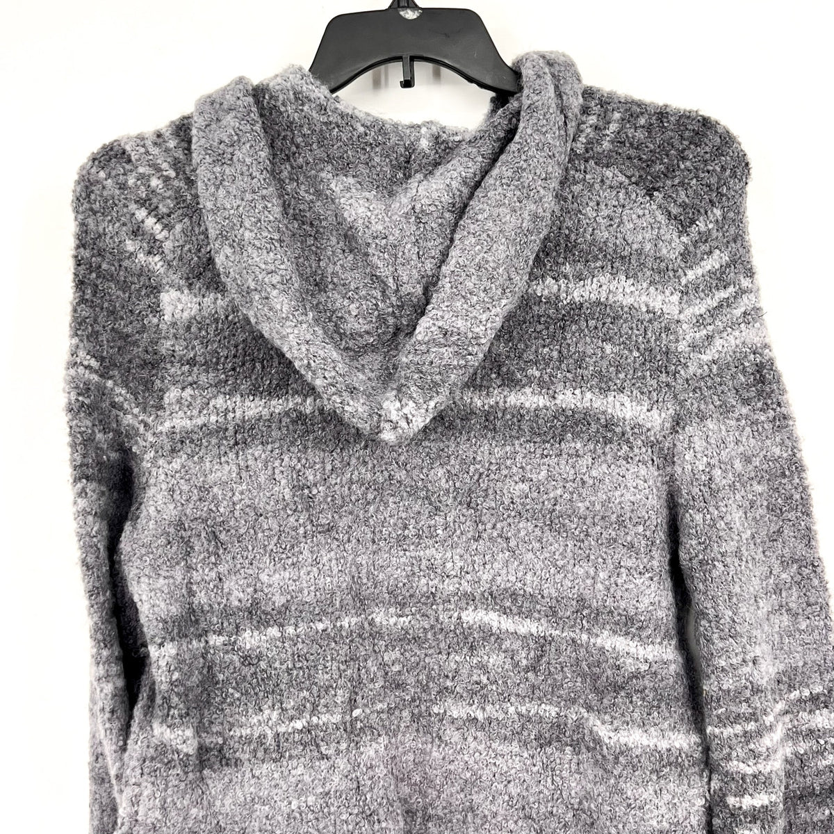 RAILS Men's Long Sleeve Rollins Hoodie Sweater Medium Storm Gray Boucle Knit NWT