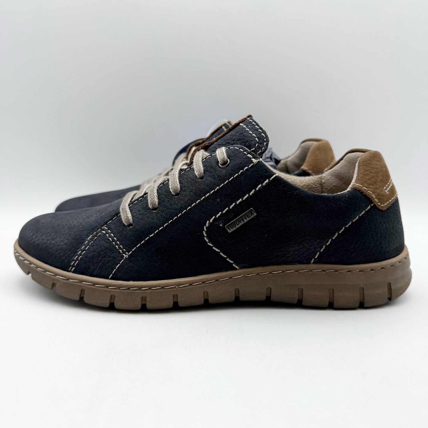 Josef Seibel Womens Steffi 62 Sneaker EU 40 US 9-9.5 Blue Leather Waterproof NIB