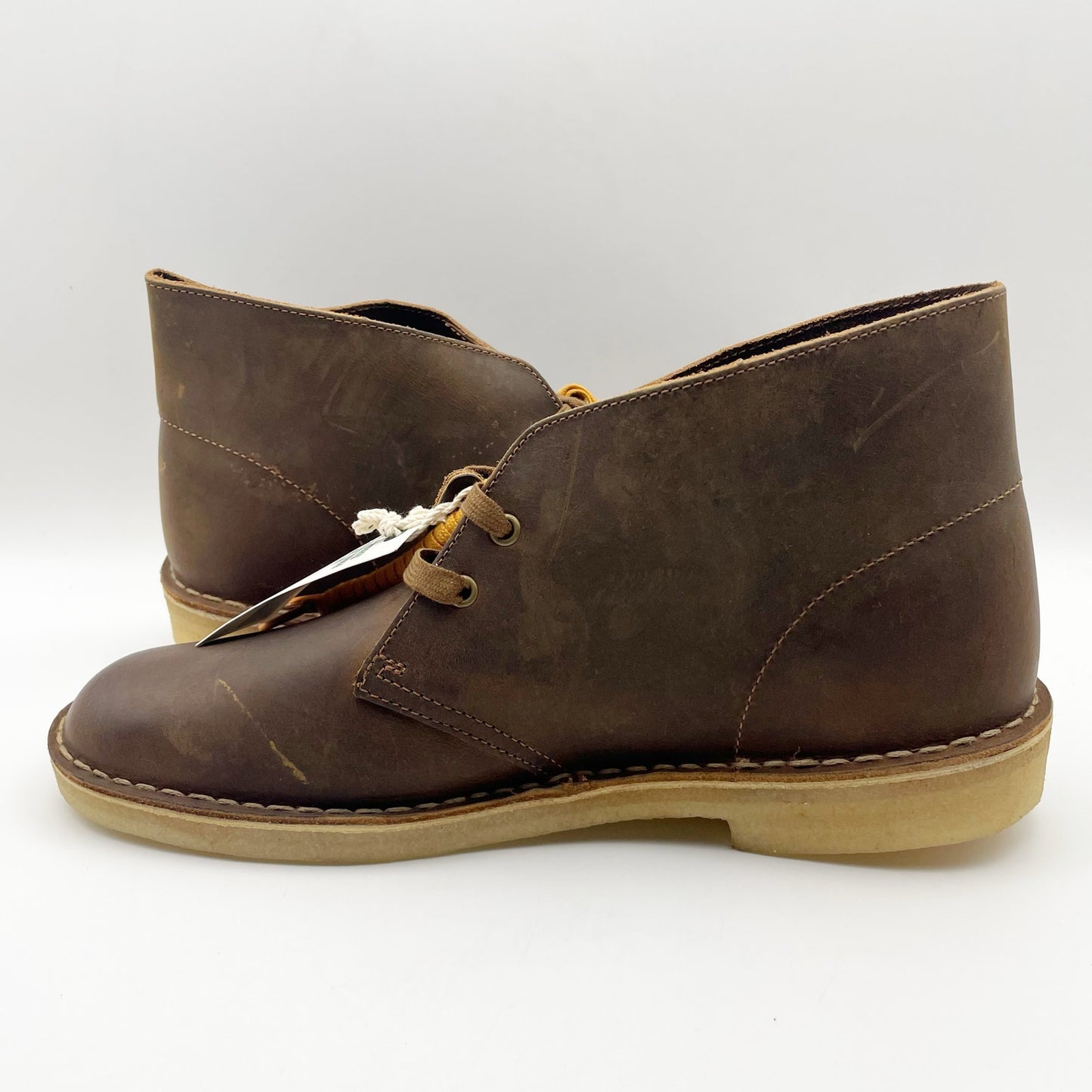 Clarks Mens Desert Round Toe Chukka Boot US 10 M EU 43 Brown Leather NIB