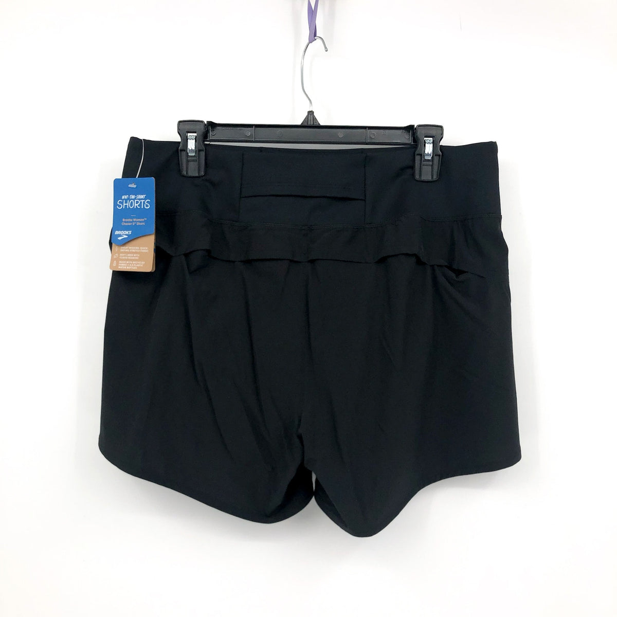 BROOKS Womens Chaser 5" Running Shorts Small Black Athletic Lightweight NWT