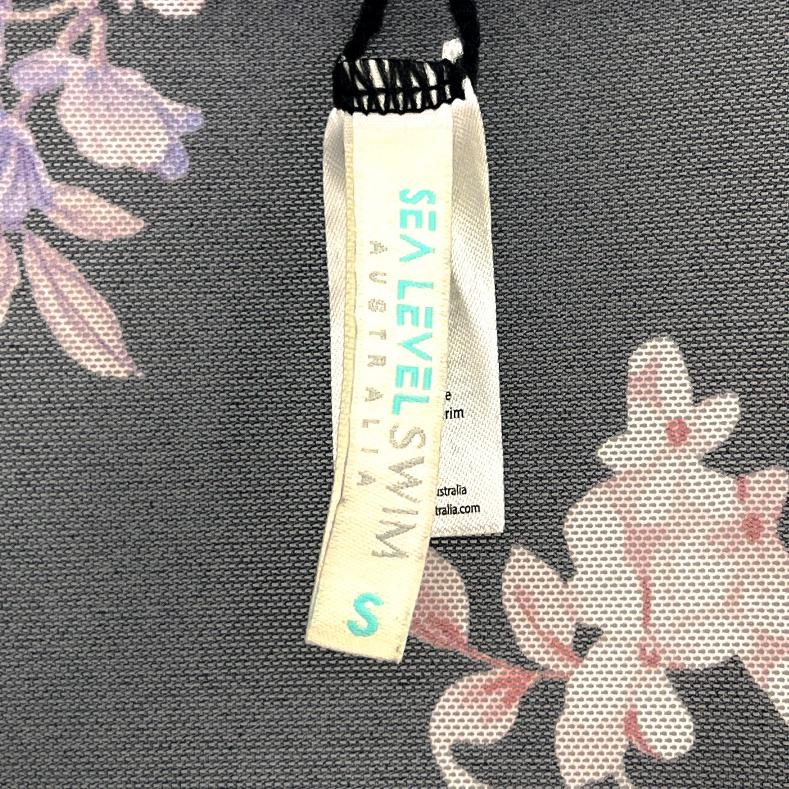 SEA LEVEL Women's Martini Mesh Kaftan Cover Up Small Black Multi Floral NWOT