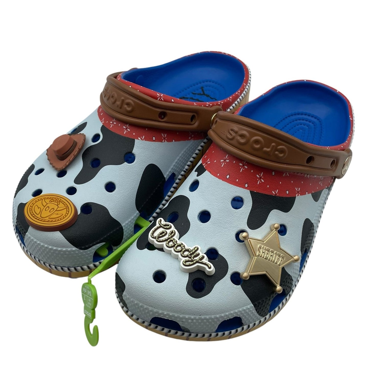 Crocs Unisex Sheriff Woody Classic Clogs Mens 6 Womens 8 Toy Story NWT