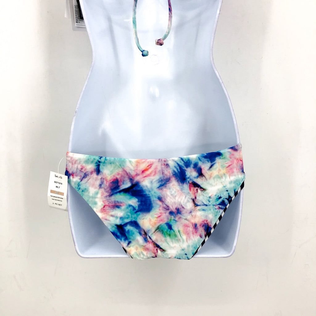 SPLENDID Girls' Brighter Side Hi Neck Two Piece Set 12 Multicolor Reversible NWT