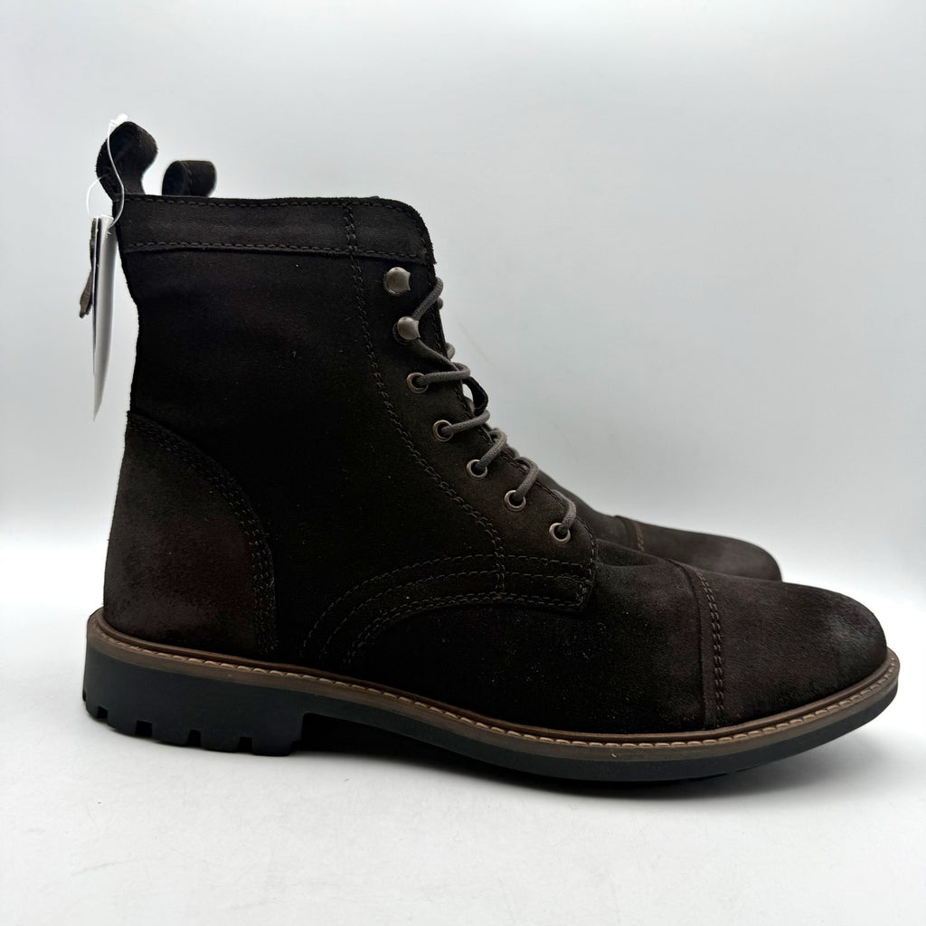 Anthony Veer Mens Wilder Ankle Boots US 12 M EU 45 Brown Suede Cap Toe NIB