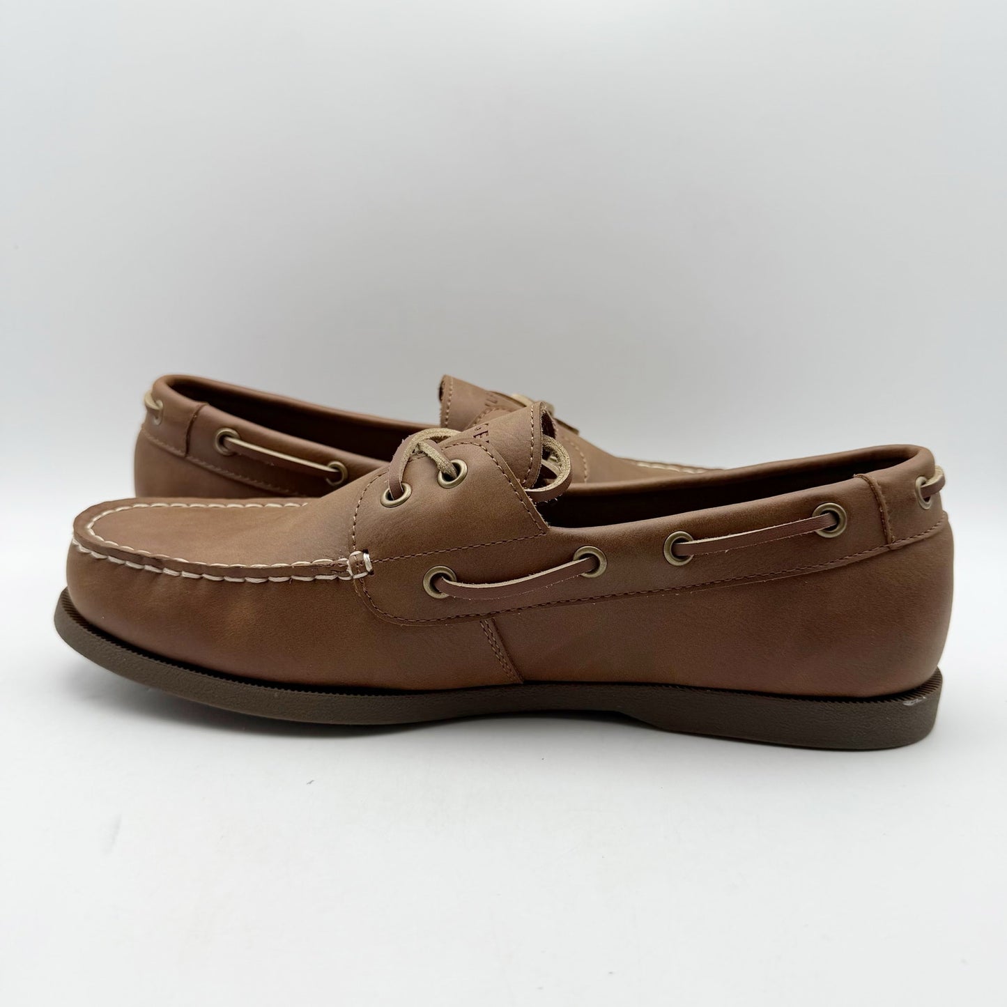 Tommy Hilfiger Men Brazen Two Eye Moc Toe Boat Shoe US 9 EU 42 Brown NIB