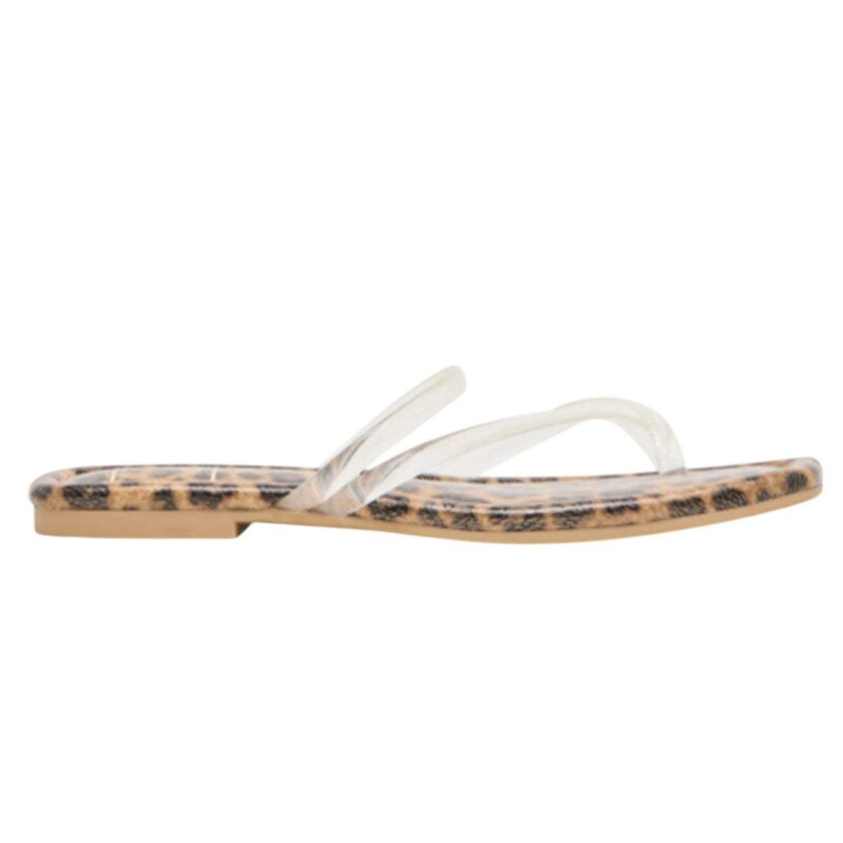 Dolce Vita Womens Leanna Sandals Size 7.5 Leopard Brown Slide Flip Flop NIB