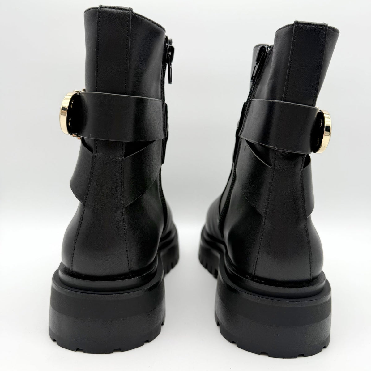 Steve Madden Womens Lonny Ankle Booties US 7.5 EU 38 Black Leather NIB