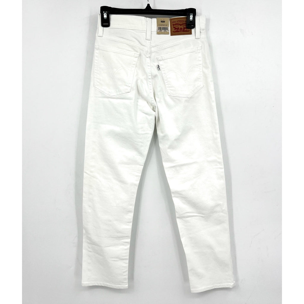 Levi's Womens Wedgie Straight Leg Jeans 27x28 Size 4 White 34964-0184 NWT