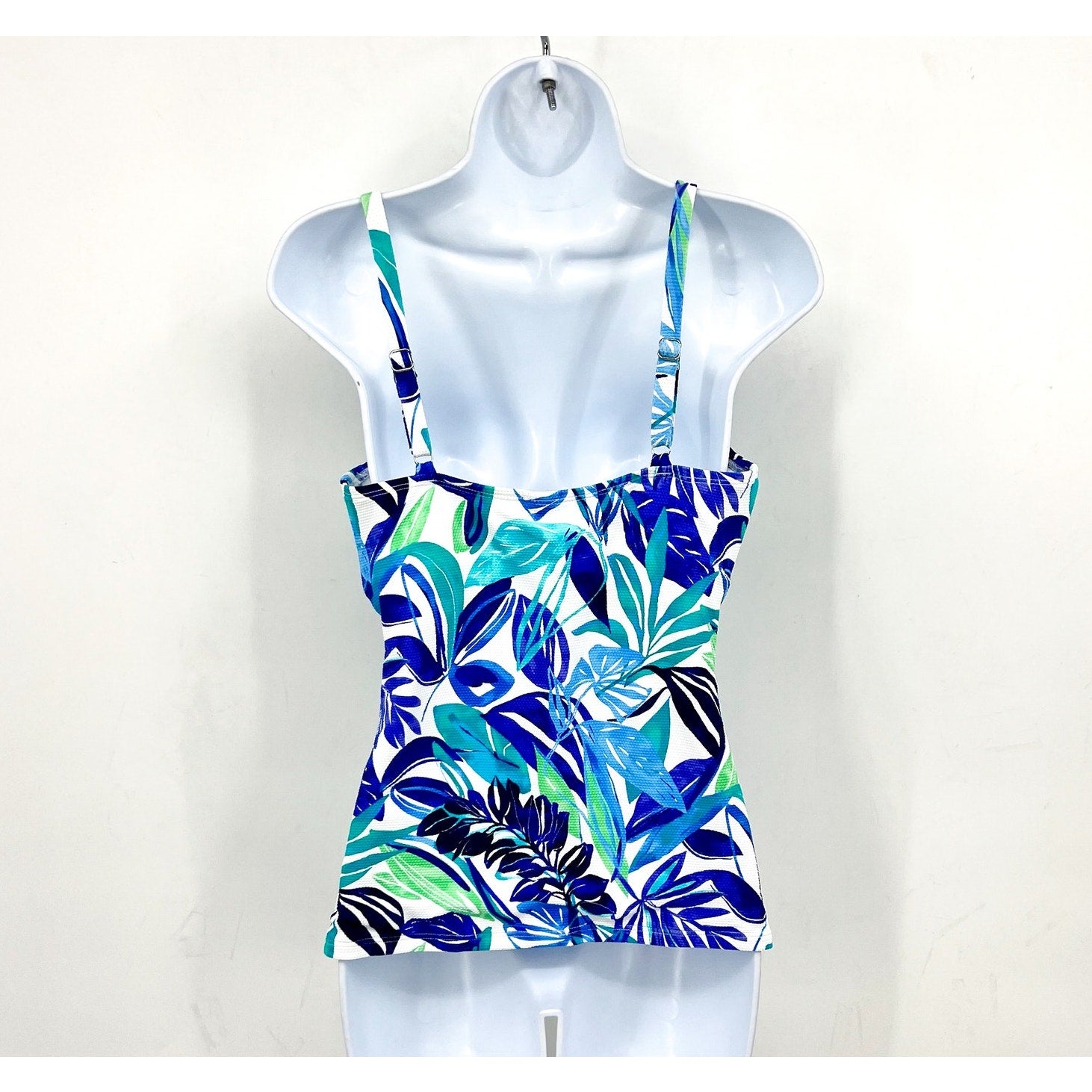 TOMMY BAHAMA Marina Underwire Tankini Medium Beach Glass Blue Island Cays NWT