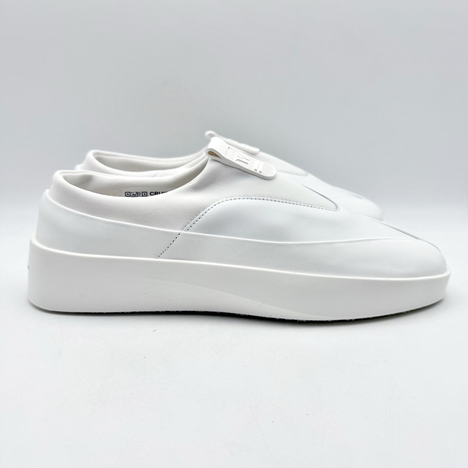 Wolf & Shepherd Cruise Tre Slip On Sneakers Womens 9 Mens 7.5 White Leather NIB