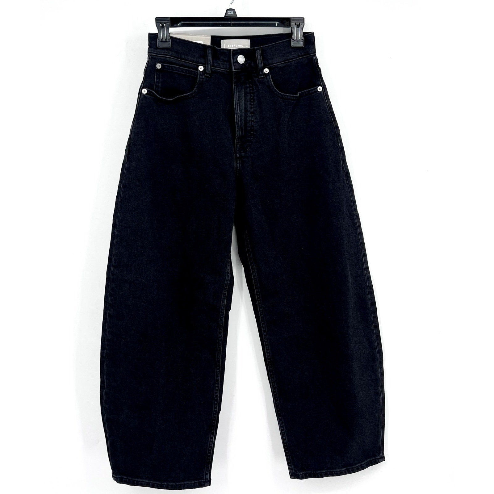 EVERLANE Women's The Way-High Curve Jeans 26R US 2 Washed Black NWT