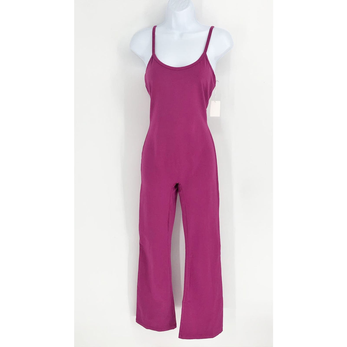 LACAUSA Womens Flow Prana Unitard Medium Pink Dragon Fruit Yoga Stretch NWT