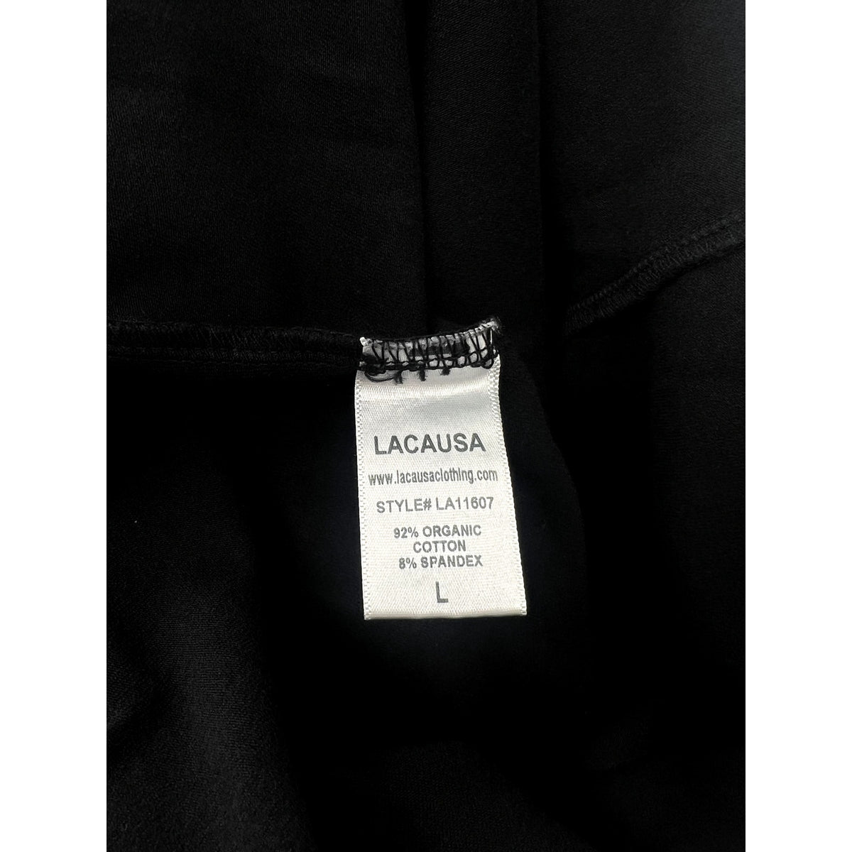 LACAUSA ANTHROPOLOGIE Womens Dawn Bodysuit Large Black Tar Short Sleeve NWT