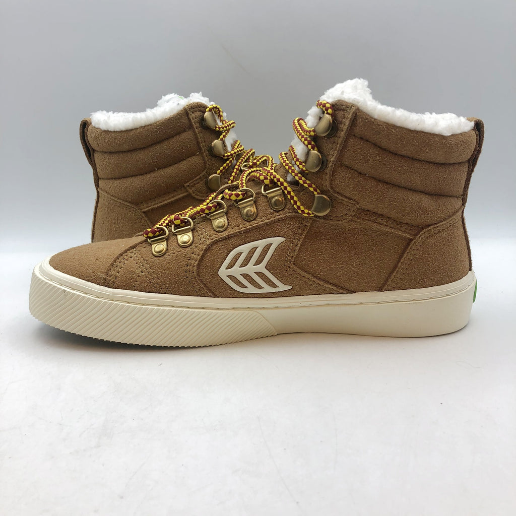 Cariuma Womens CATURI High Top Boots Size 6.5 Brown Suede Water Repellent NIB