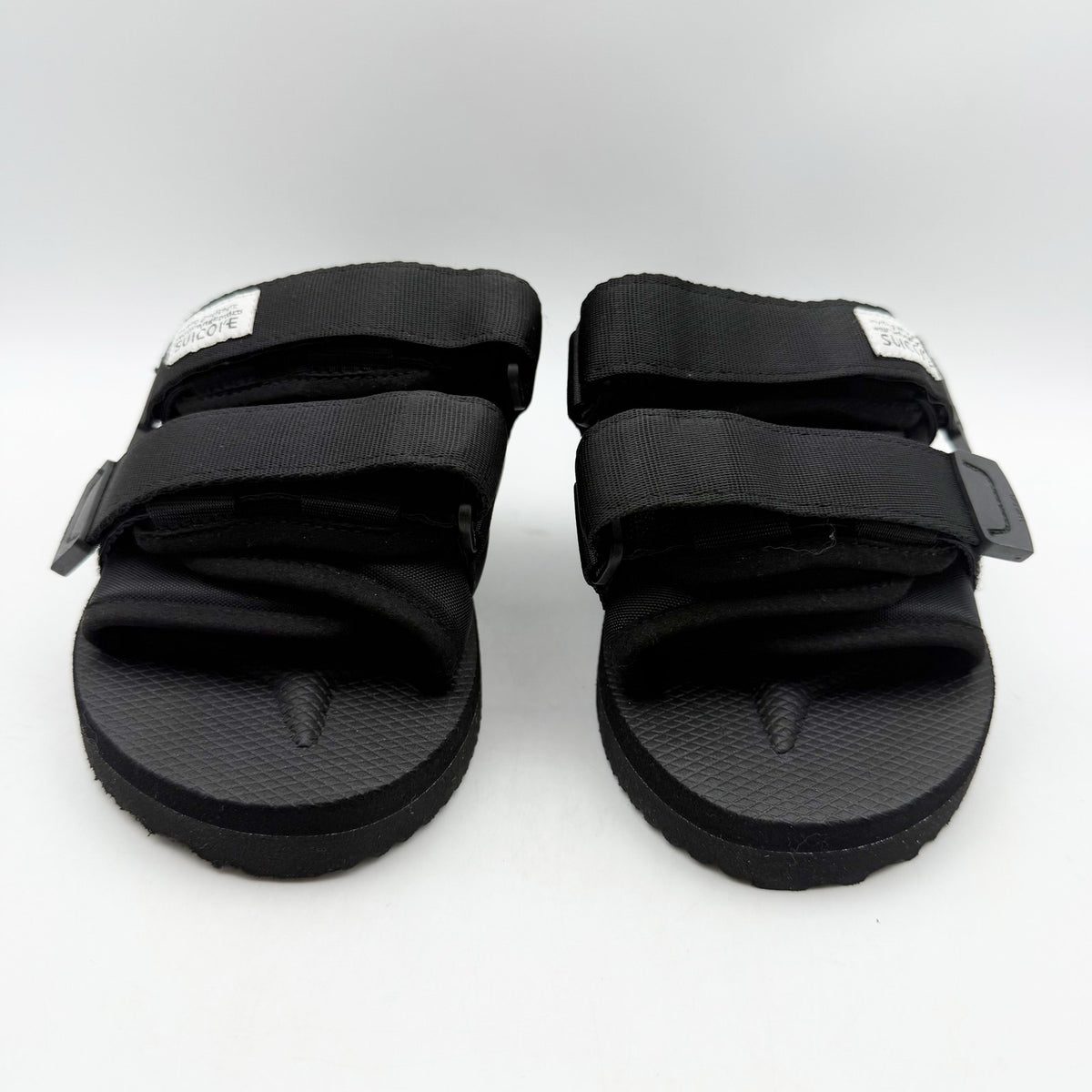 Suicoke Womens MOTO-VS Slip On Sandals Size 6 EU 35 Black Suede NWOB