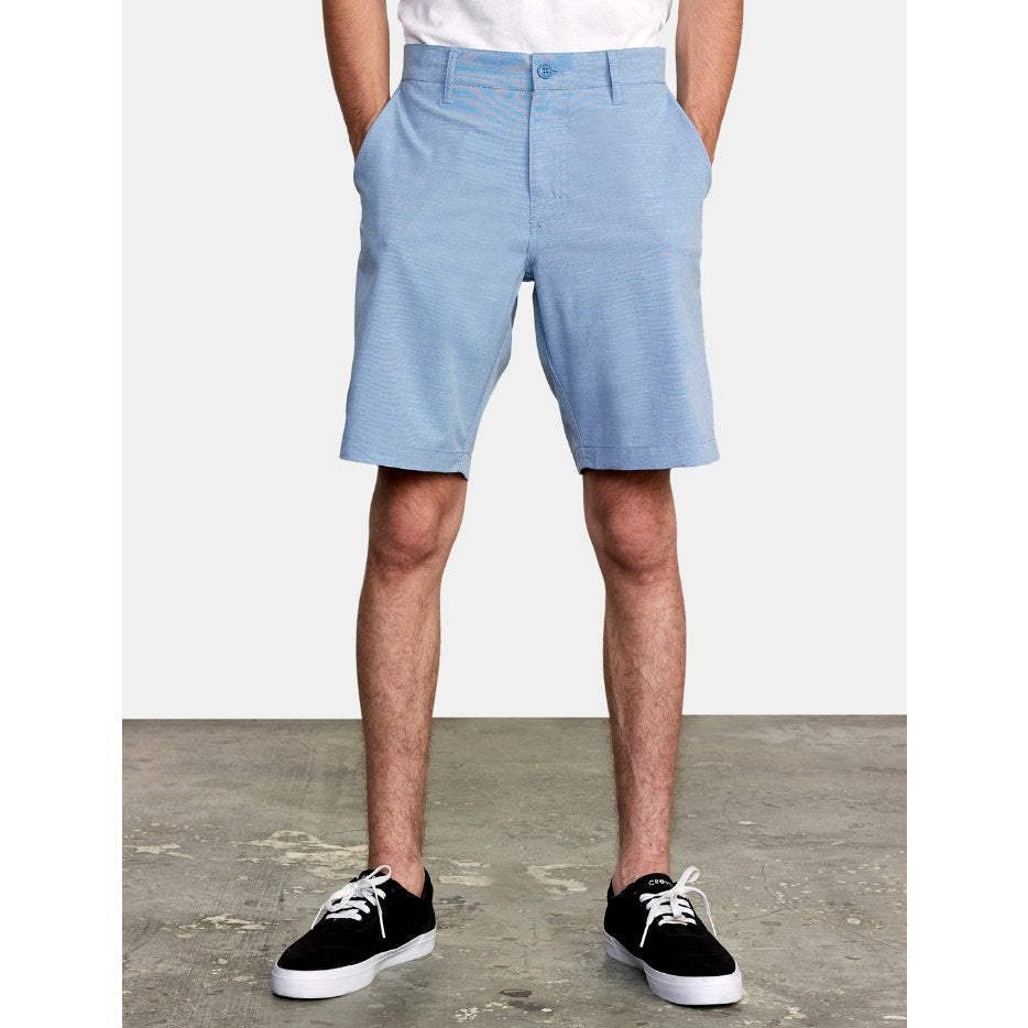 RVCA Men's Balance 20" Hybrid Shorts Size 28 Nautical Blue Flat Front NWT
