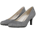 LifeStride Womens Parigi Pumps US 7.5 M EU 38 Silver Metallic Heels NIB