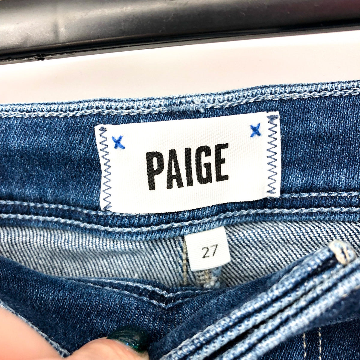 PAIGE Womens Ultra High Rise Cindy Jeans Size 27 California Wash Straight NWT
