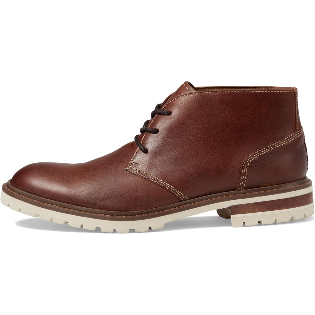 Johnston & Murphy Mens Barrett Chukka Boots Size 12 M Tan Full Grain Leather NIB