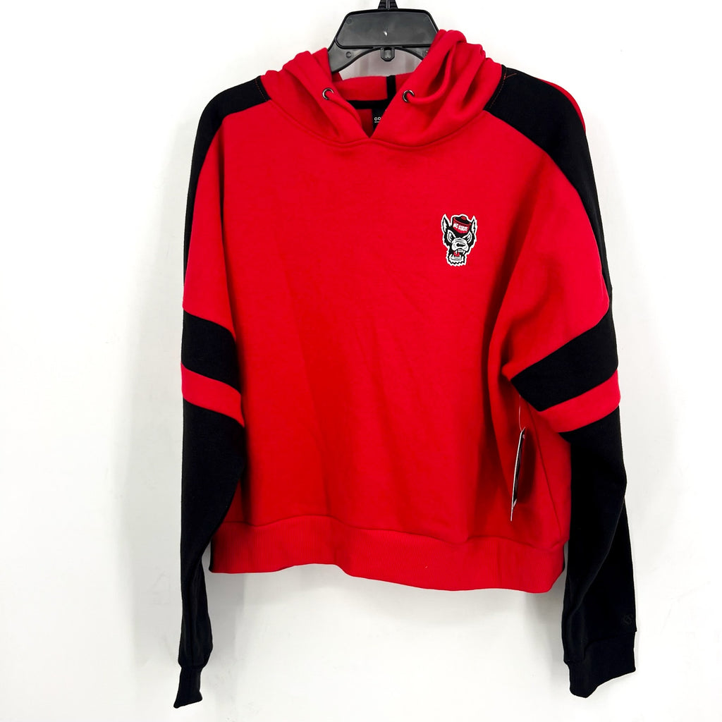 COLOSSEUM Womens NC State Wolfpack Hoodie Large Red Black Long Sleeve NWT