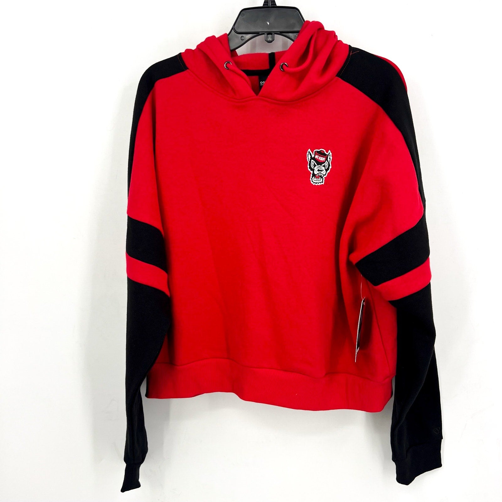 COLOSSEUM Womens NC State Wolfpack Hoodie Large Red Black Long Sleeve NWT