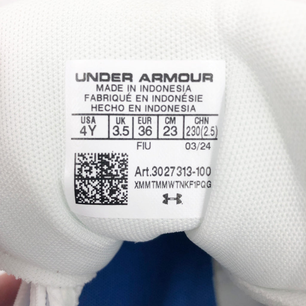 Under Armour Spotlight Fran RM 4 TX Football Cleats KIDS 4 Red White Blue NWOB