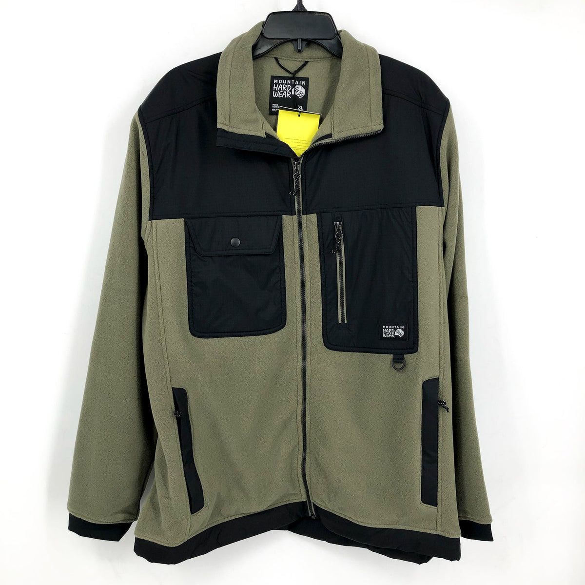MOUNTAIN HARDWEAR First Tracks Fleece Full Zip Jacket XL Stone Green Black NWT