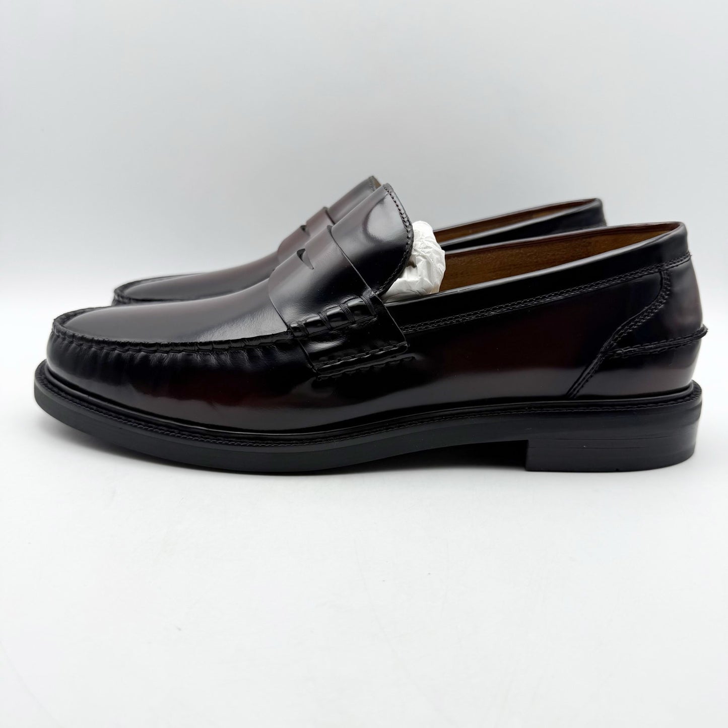 Cole Haan Mens Pinch Prep Penny Loafers US 10 M EU 43 Burgundy Leather NIB