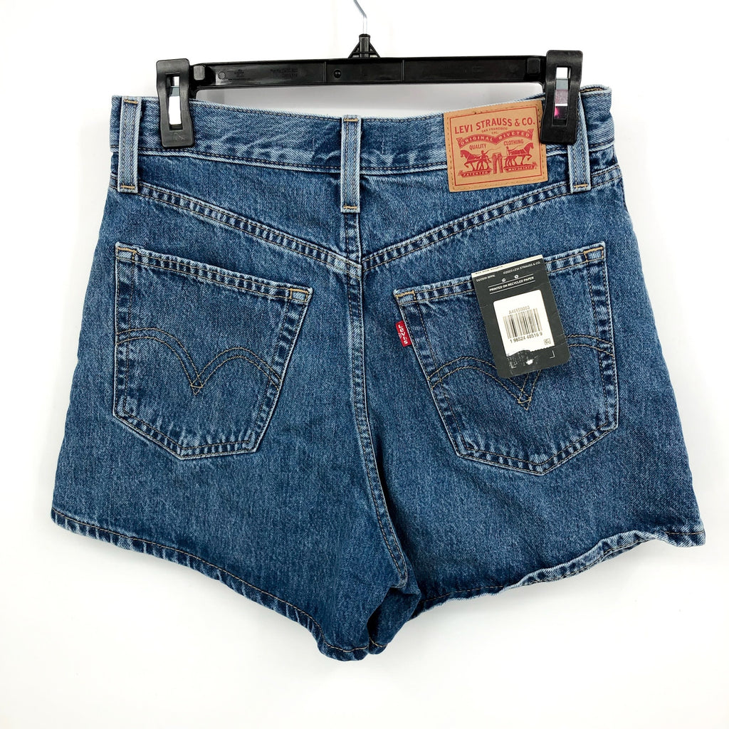 LEVI'S Women's 80s Denim Mom Shorts Size 27 US 4 You Sure Can Blue A46950003 NWT