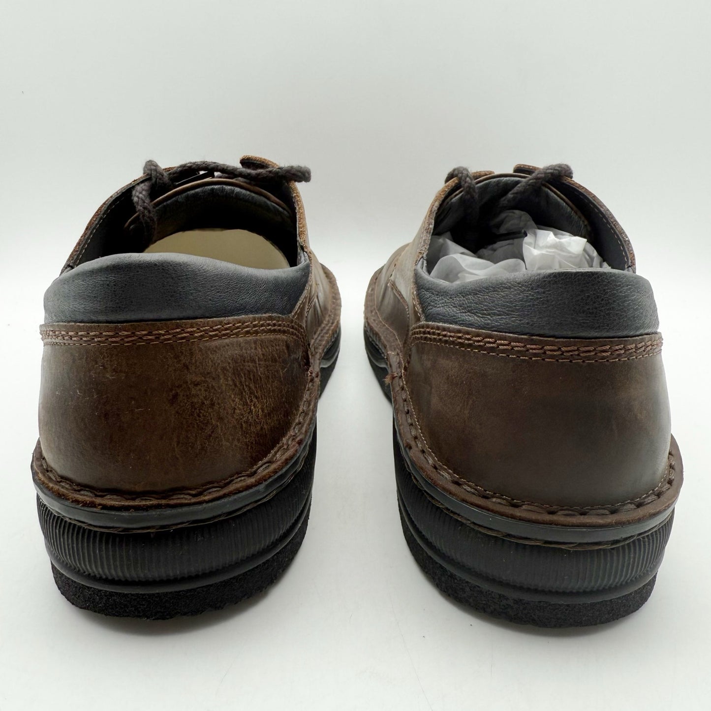 Naot Mens Denali Oxford Shoes EU 44 US 11 Brown Leather Lace Up NIB