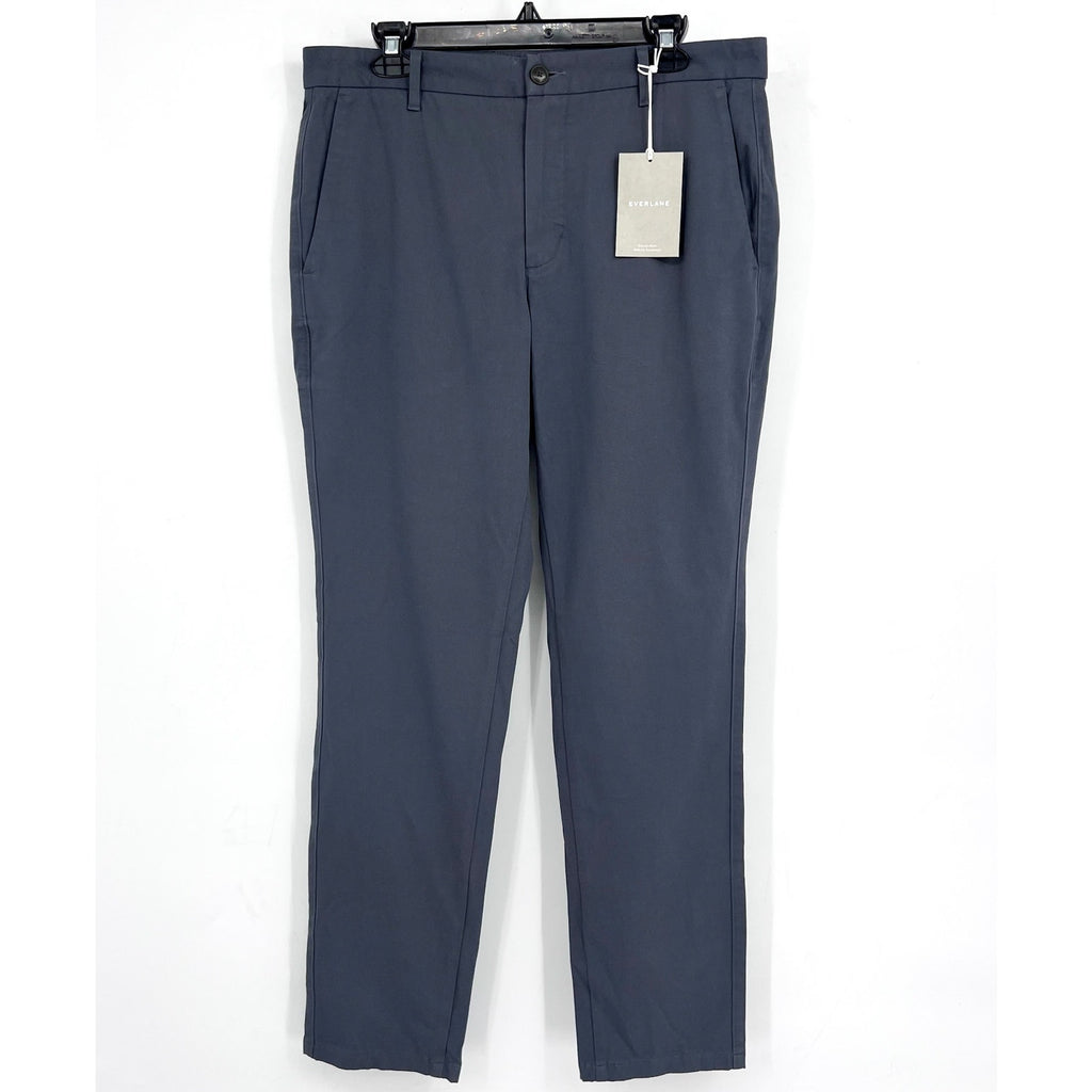 EVERLANE Men's The Performance Chino 34x32 Slate Blue Uniform Slim Fit Pants NWT