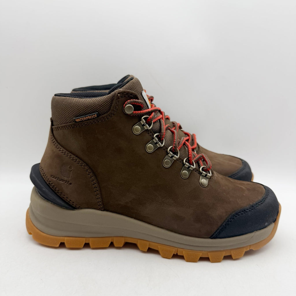 Carhartt Womens Gilmore Work Hiking Boots US 6 Brown Leather Waterproof SR NWOB