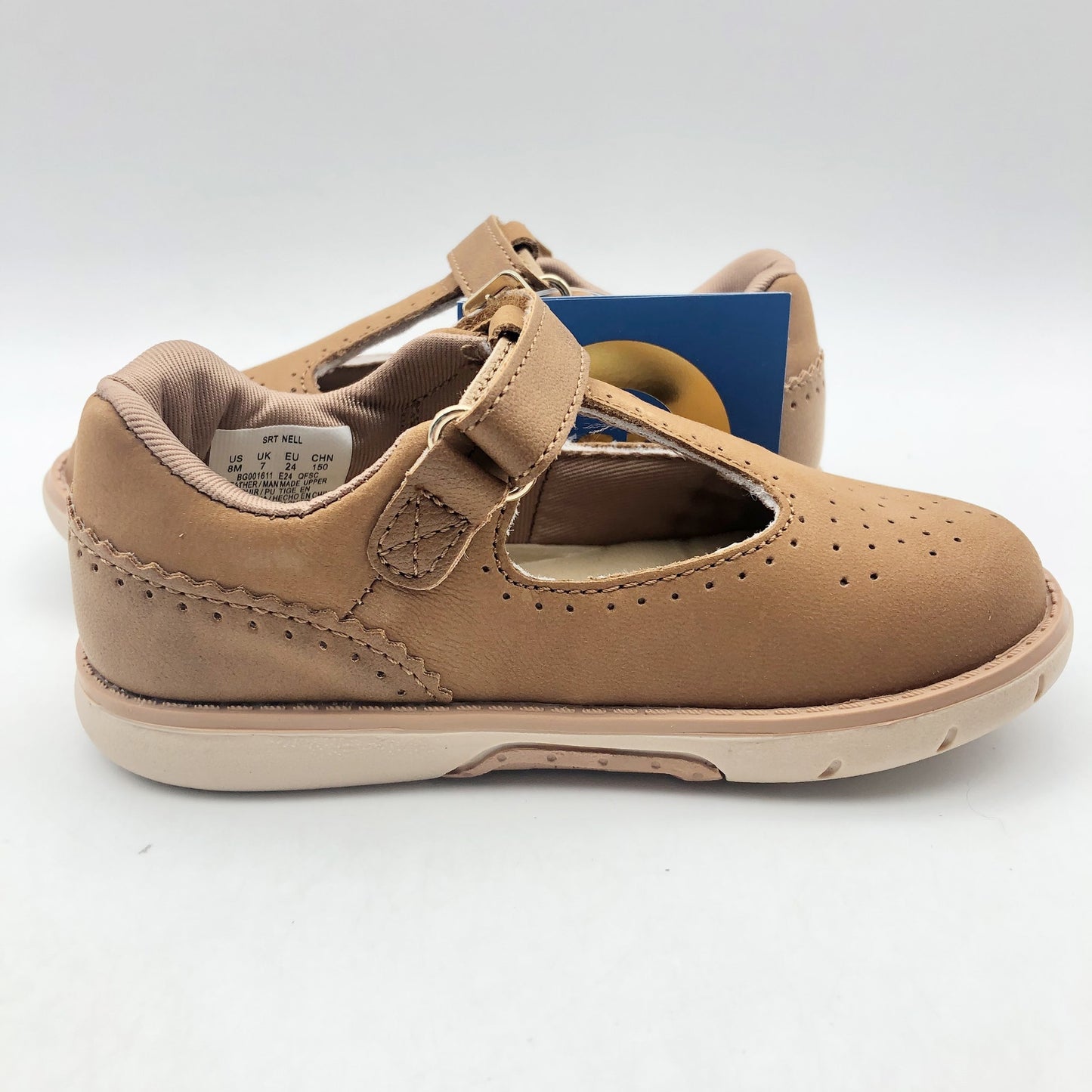 Stride Rite Girls SRT Nell Hazel Mary Jane Flats Size 6 Toddler Shoes Brown NIB