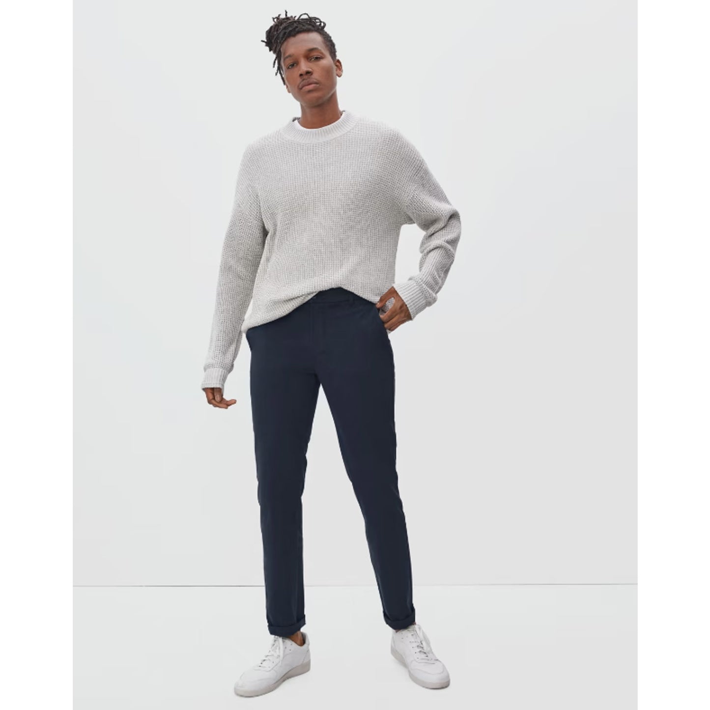 Everlane Mens Uniform Performance Chino 30x32 Navy Blue Slim Fit Pant NWT