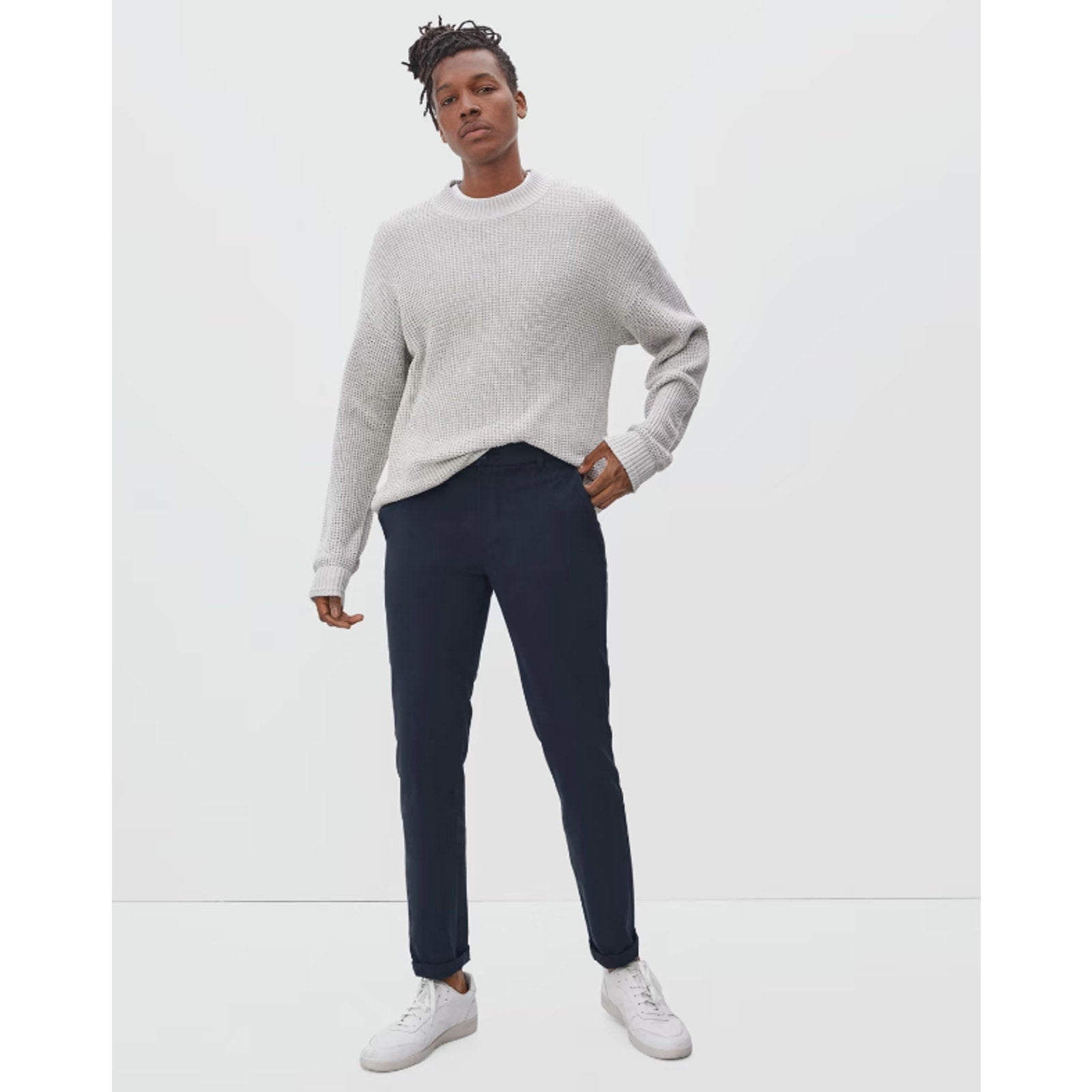 Everlane Mens Uniform Performance Chino 30x32 Navy Blue Slim Fit Pant NWT