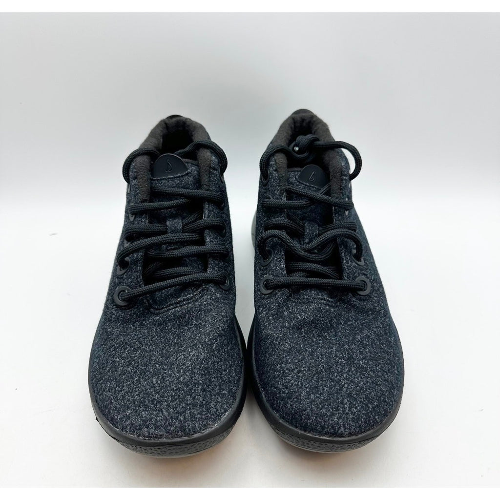 ALLBIRDS Womens Wool Runner-up Mizzles Sneakers Size 8 Black High Tops NWOB