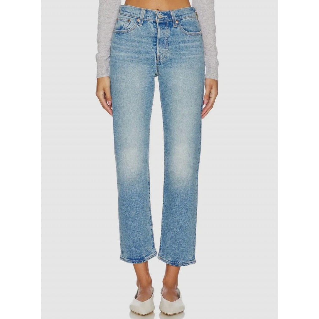 LEVI'S Womens Wedgie Straight Jeans 29x28 US 8 Calling All Blue 34964-0178 NWT