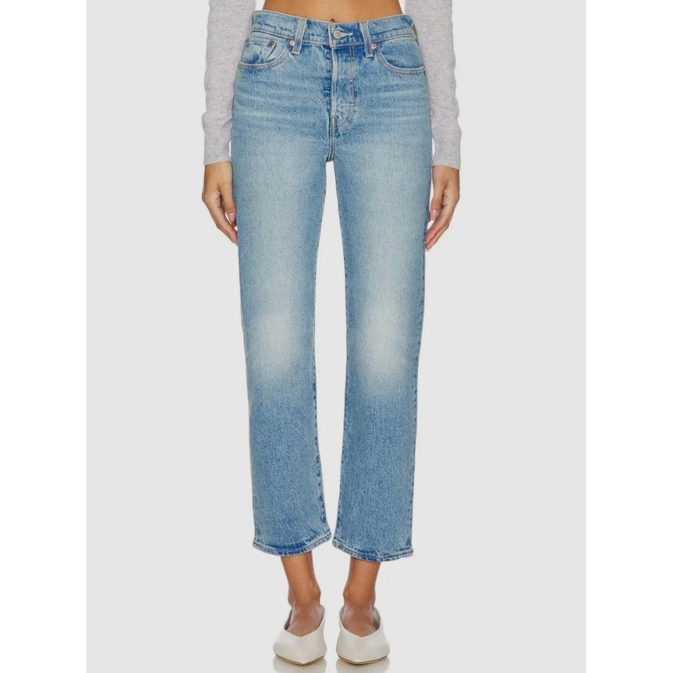 LEVI'S Womens Wedgie Straight Jeans 29x28 US 8 Calling All Blue 34964-0178 NWT