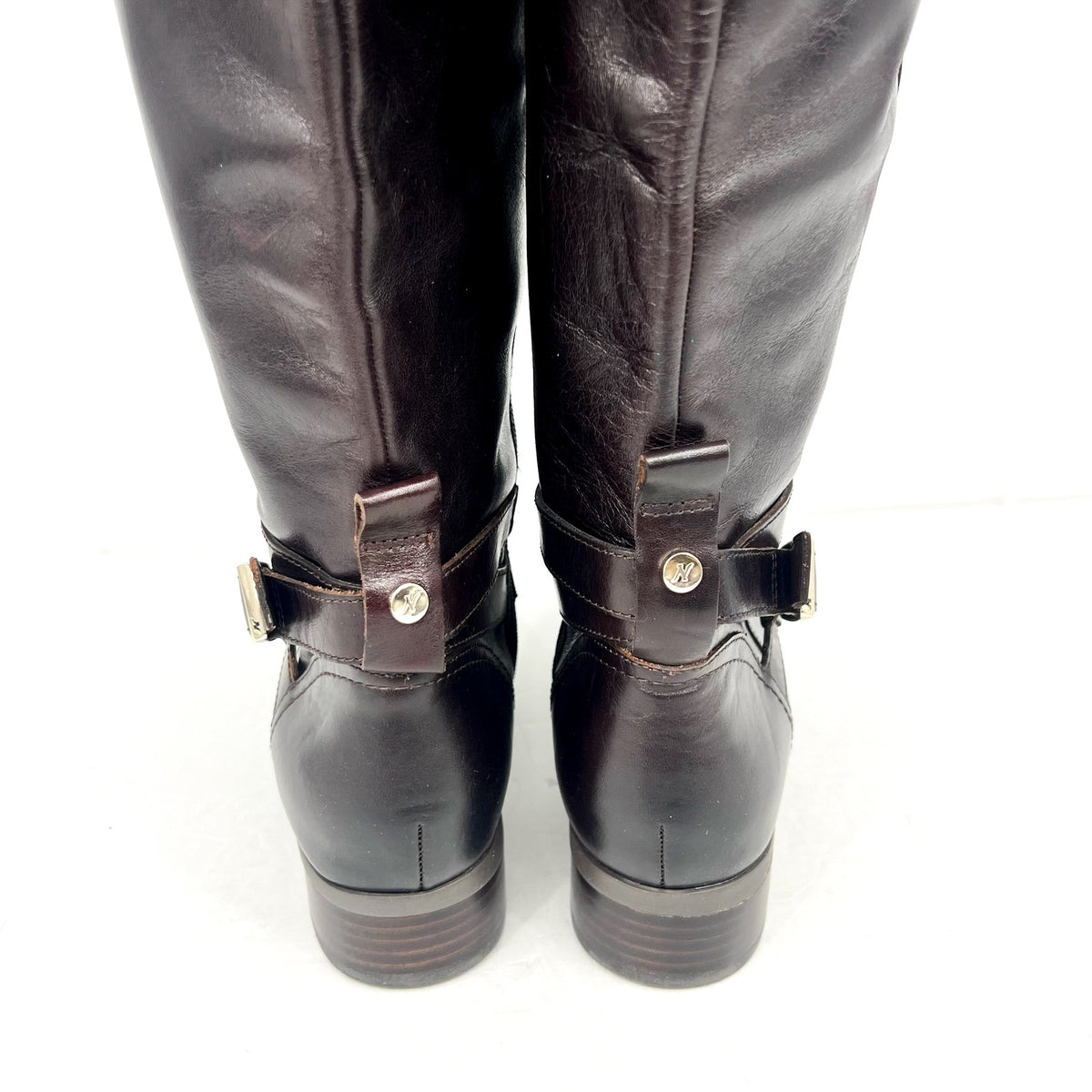 Naturalizer Womens Rena2 Knee High Boots US 8M Dark Brown Leather NWOB