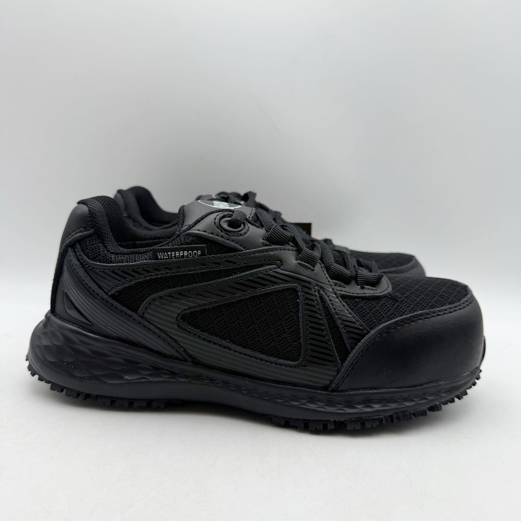 Hoss Womens Reno ll Comp Toe Work Sneakers US 4 EU 35 Black Waterproof NIB