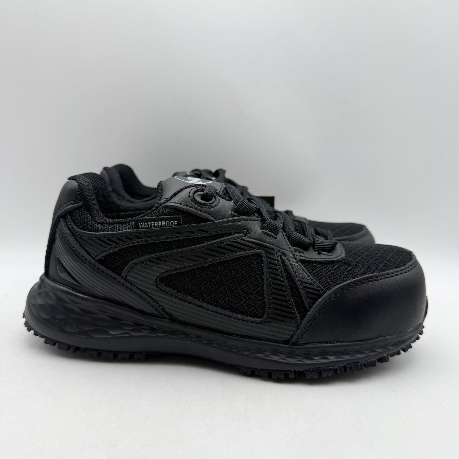 Hoss Womens Reno ll Comp Toe Work Sneakers US 4 EU 35 Black Waterproof NIB