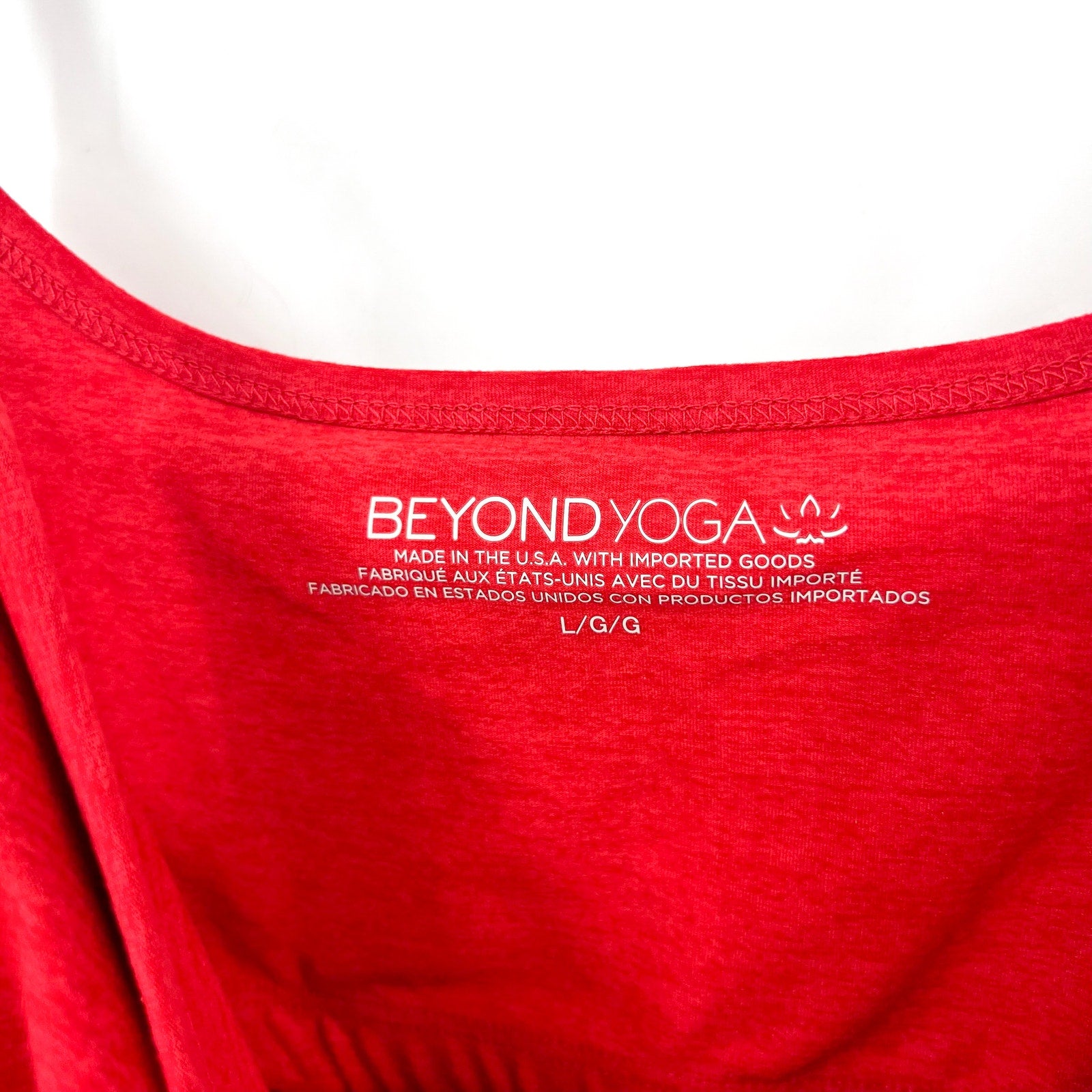 BEYOND YOGA Uplevel Midi Jumpsuit Large 12-14 Ruby Red Heather Space Dye NWT