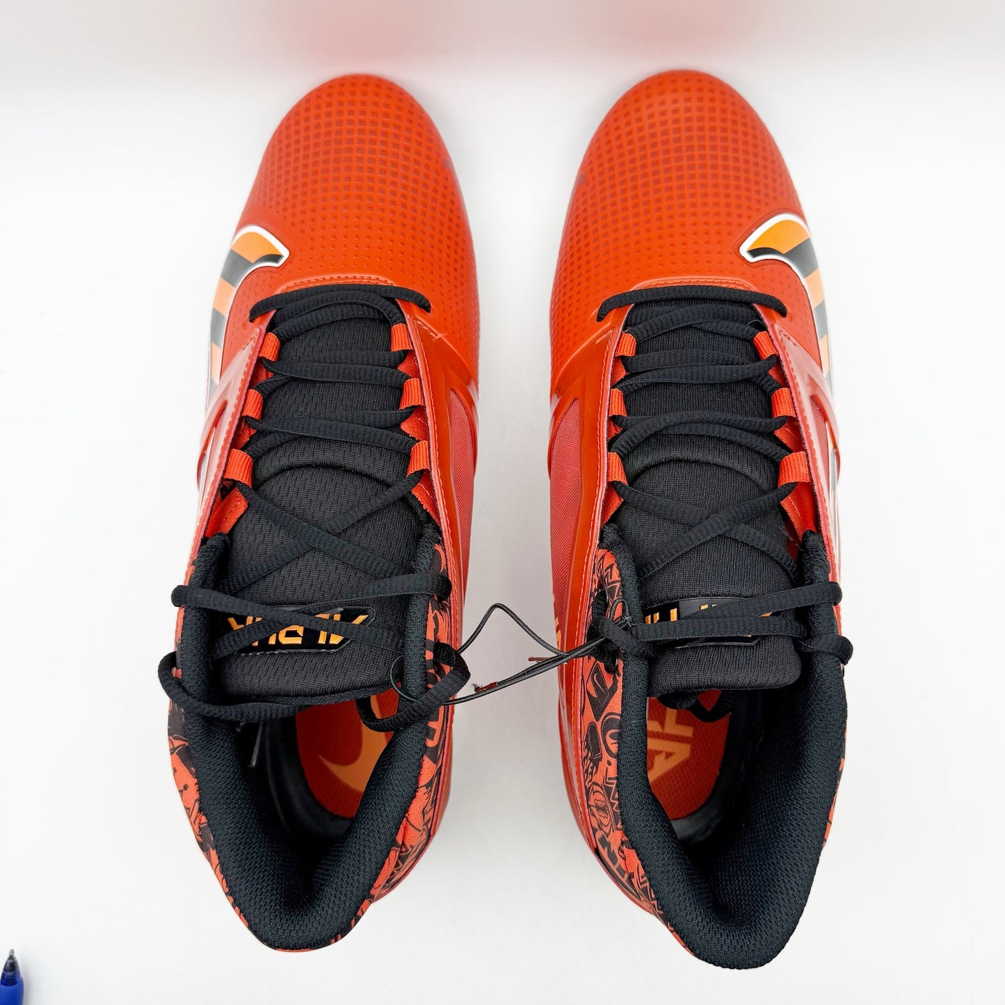 Nike Mens Alpha Menace 4 Pro NRG Molded Football Cleats 11.5 Orange Black NWOB