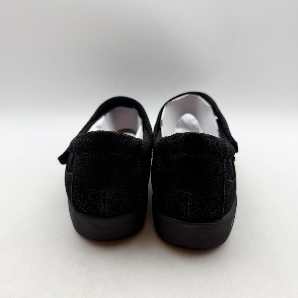Clarks Womens Sillian Bella Mary Jane Shoes Size 7 M Black Vegan Nubuck NIB
