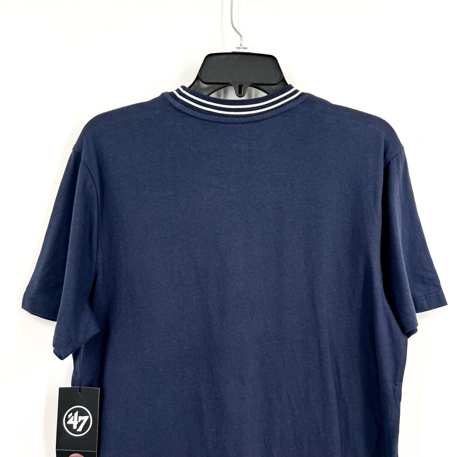 47 BRAND Mens Houston Astros Top Line Stewart Tee Small Blue Short Sleeve NWT