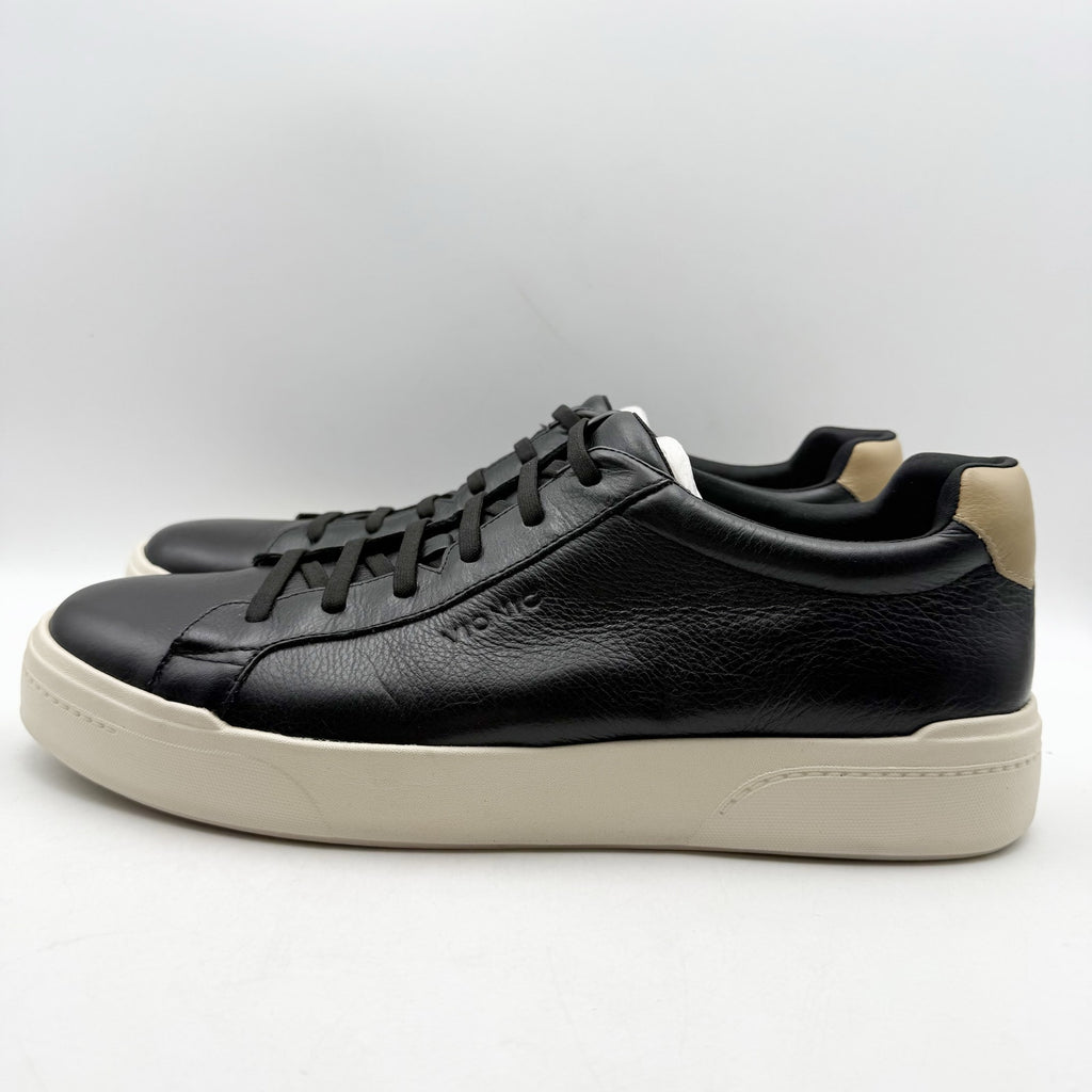 Vionic Mens Colbie Sneakers US 12 EU 45 Black Leather NWOB