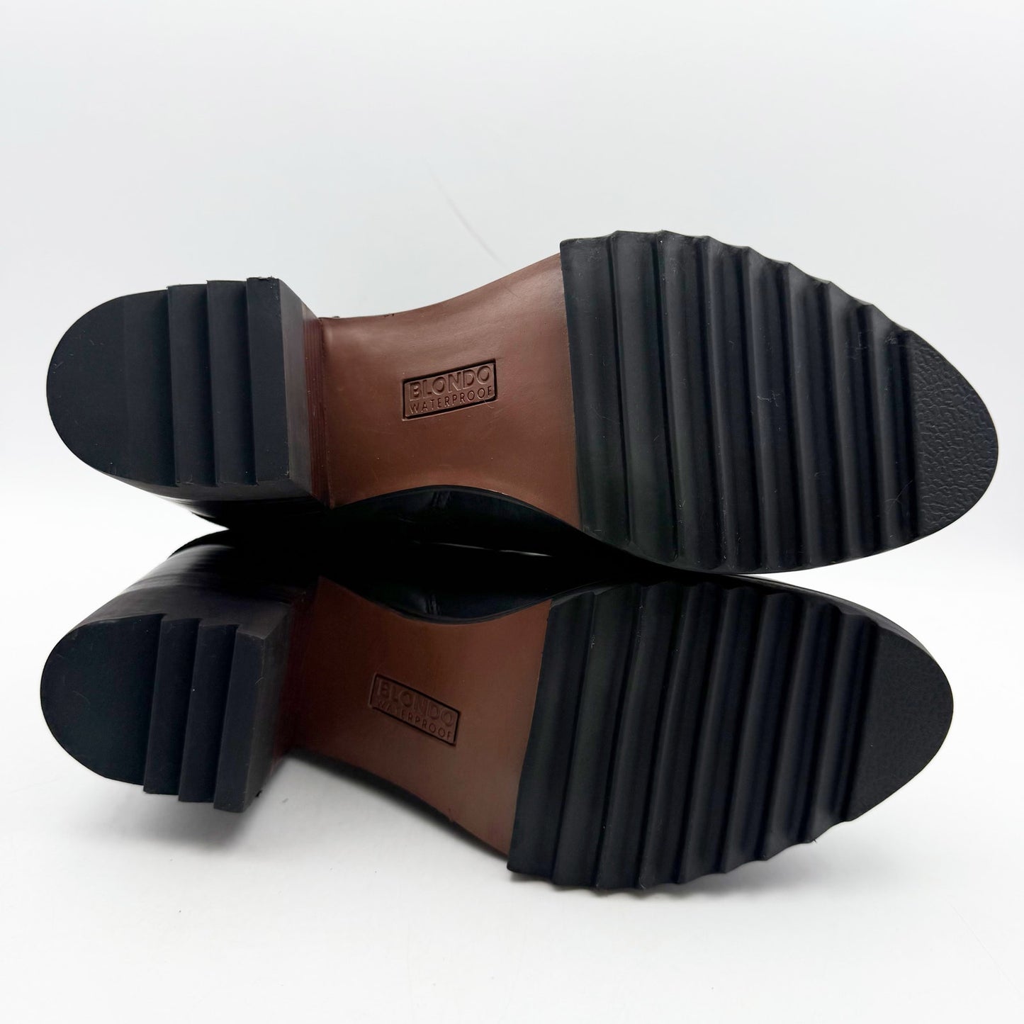 Blondo Womens Rai Ankle Boots US 8.5 M Black Leather Waterproof NIB