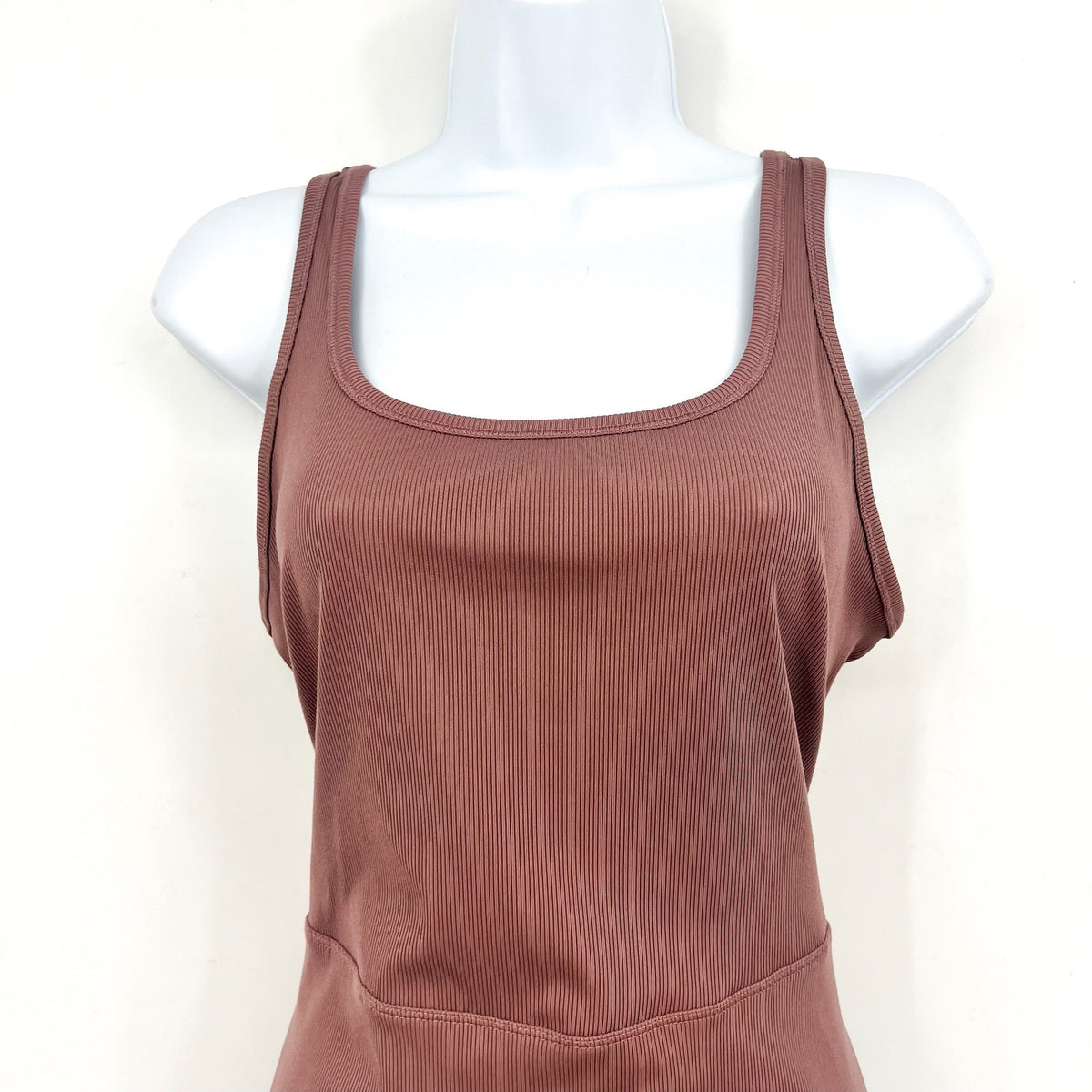 NIKE Women's One Dri-fit Scoop Neck Tank Dress XL Pink Mauve Stretch NWOT